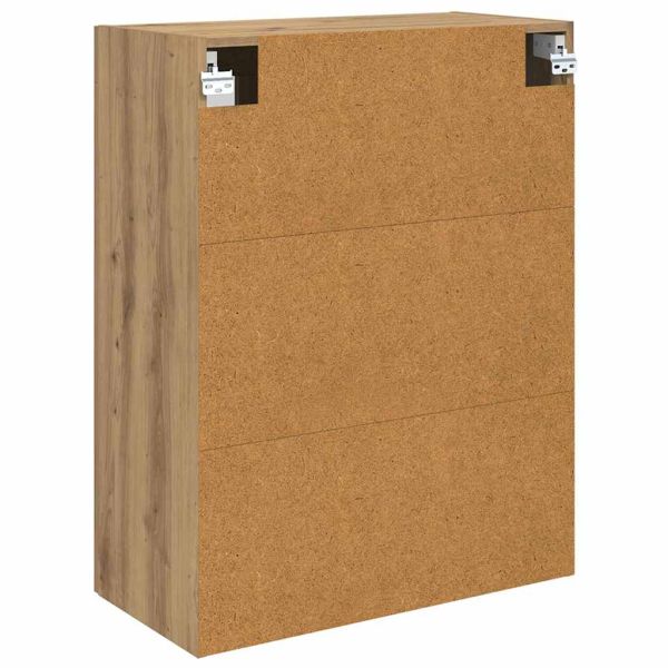 Стенно монтиран шкаф 2 pcs Дъб 69,5 x 34 x 90 см