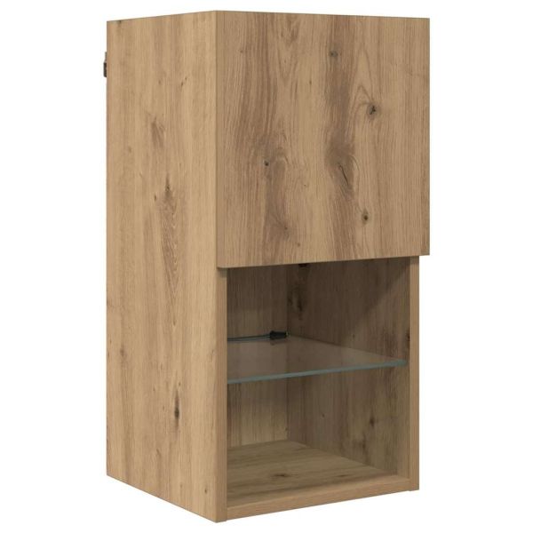 Стойки за телевизор 8 pcs Дъб Инженерно дърво