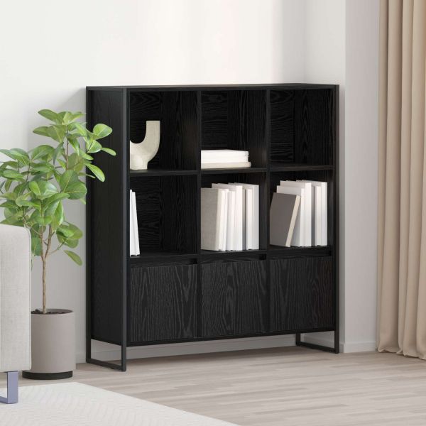 Шкаф за книги 2 pcs Черния дъб 99,5 x 30 x 108 см