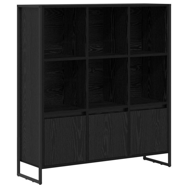 Шкаф за книги 2 pcs Черния дъб 99,5 x 30 x 108 см