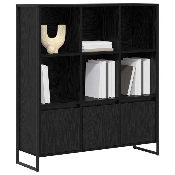 Шкаф за книги 2 pcs Черния дъб 99,5 x 30 x 108 см