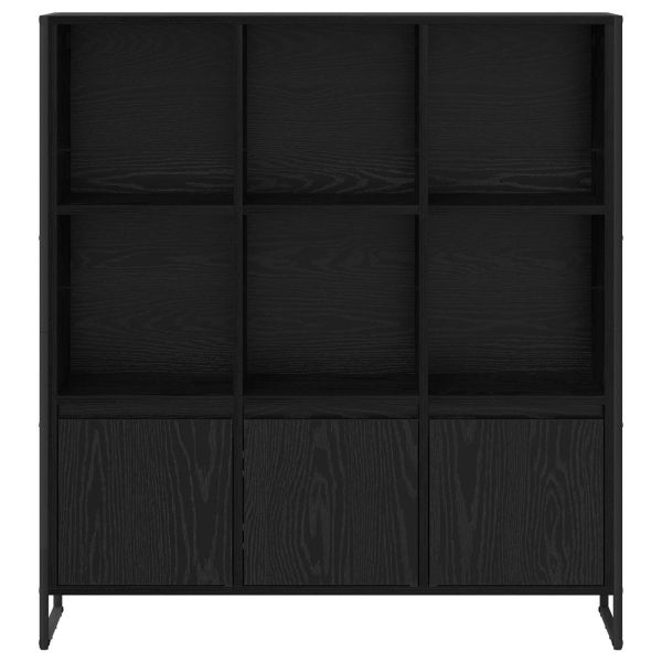 Шкаф за книги 2 pcs Черния дъб 99,5 x 30 x 108 см
