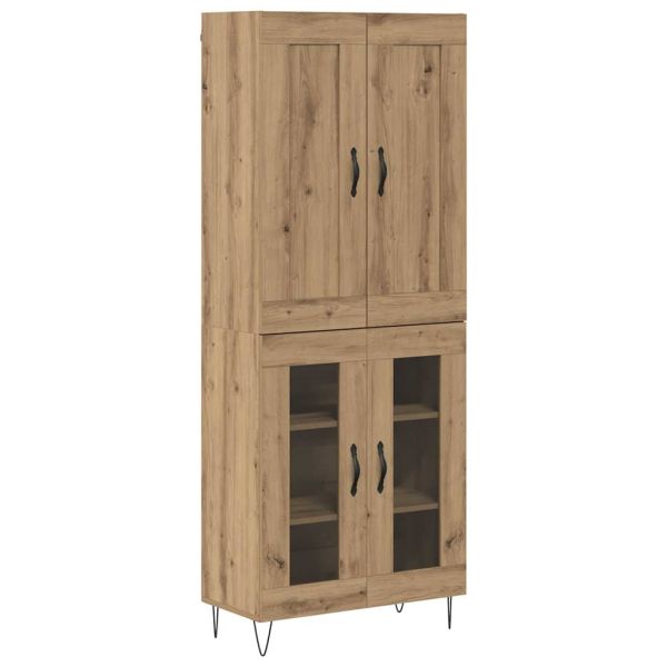 Висок шкаф Дъб 69,5 x 34 x 180 см Инженерно дърво