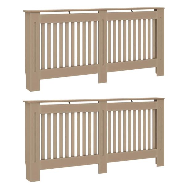 Калъф за радиатор 2 pcs Дъб сонома 172 x 19 x 81,5 см