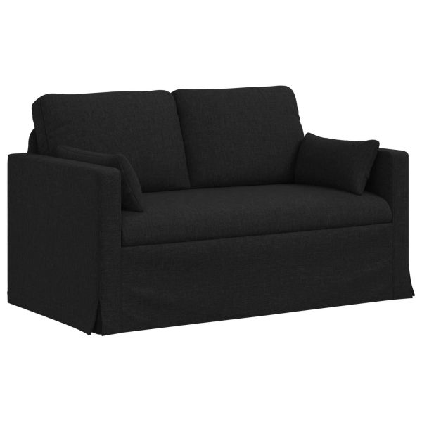 Комплект дивани 2 pcs Черно 139 x 78 x 80 см текстил