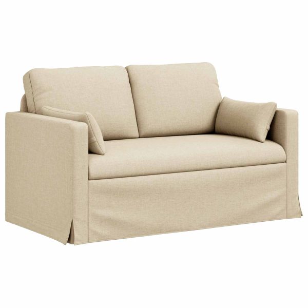 Комплект дивани 2 pcs Крем 139 x 78 x 80 см текстил