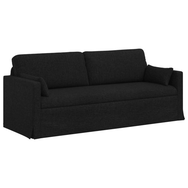 Комплект дивани 2 pcs Черно 198 x 78 x 80 см текстил