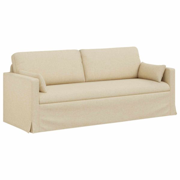 Комплект дивани 2 pcs Крем 198 x 78 x 80 см текстил