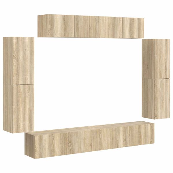 ТВ шкаф 8 pcs Сонома дъб