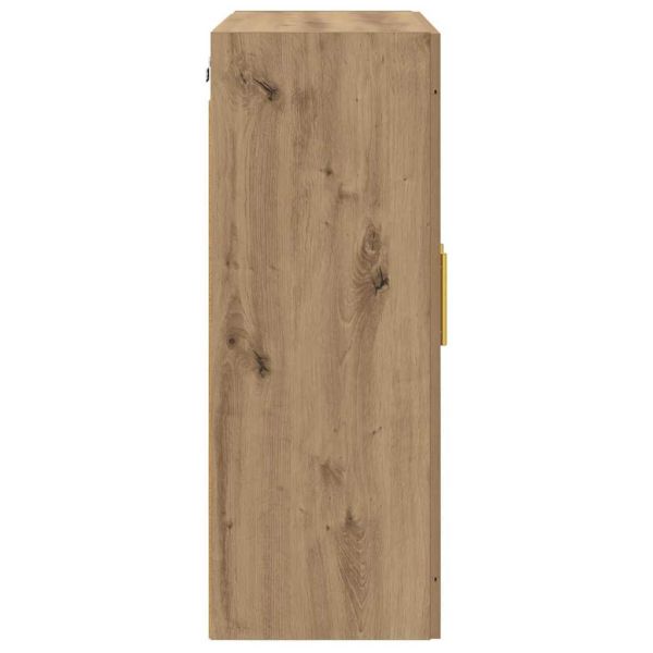 Стенно монтиран шкаф 2 бр. Дъб 69,5 x 34 x 90 см