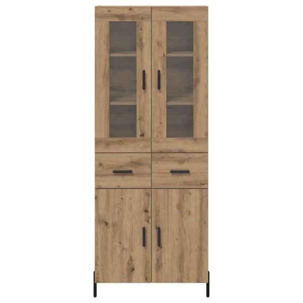 Висок шкаф с чекмедже Дъб 69,5 x 34 x 180 см Инженерно дърво