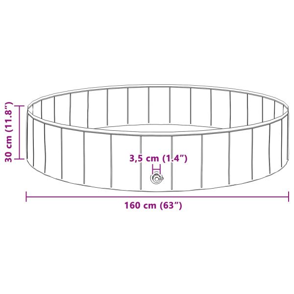 Детски плувен басейн Червен и син Ø 160 x 30 см