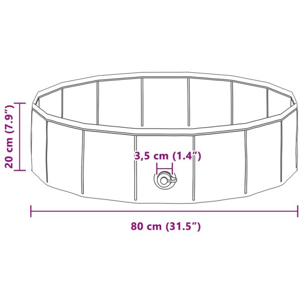 Детски плувен басейн Синьо Ø 80 x 20 см