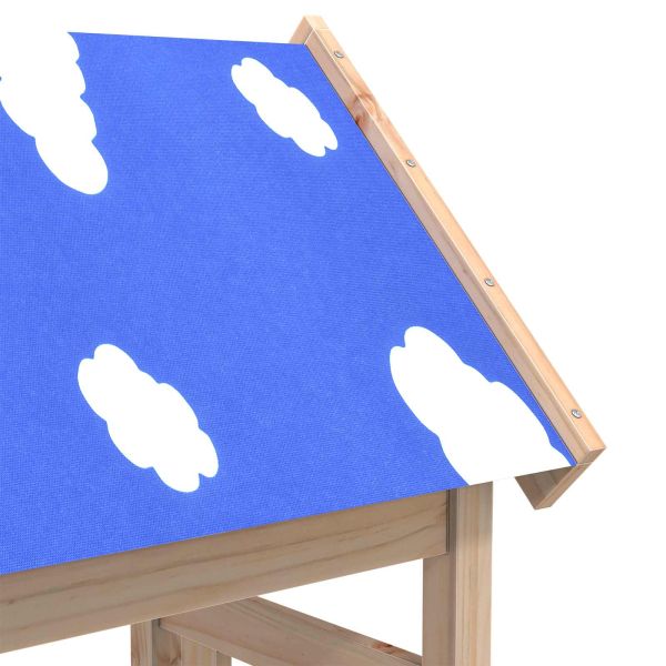 Игрална кула Кафяво 52.5 x 46.5 x 208 см Солидно борово дърво