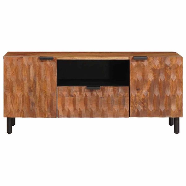 ТВ шкаф с чекмедже Финал на кафяво акацие 105 x 33 x 46 см