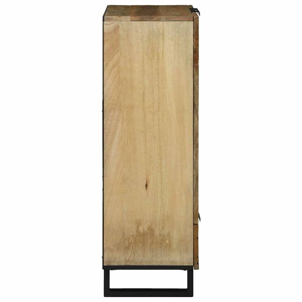 Висок шкаф Кафяво 60 x 33 x 100 см мангово дърво масив