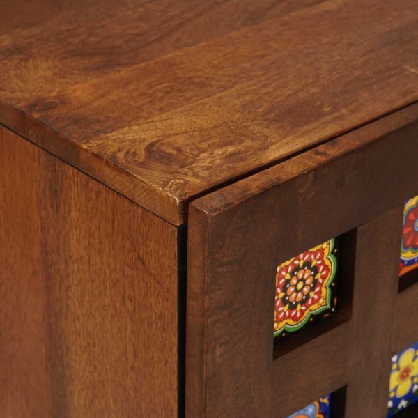 Служебен шкаф Орех 40 x 33 x 75 см Солидно мангово дърво