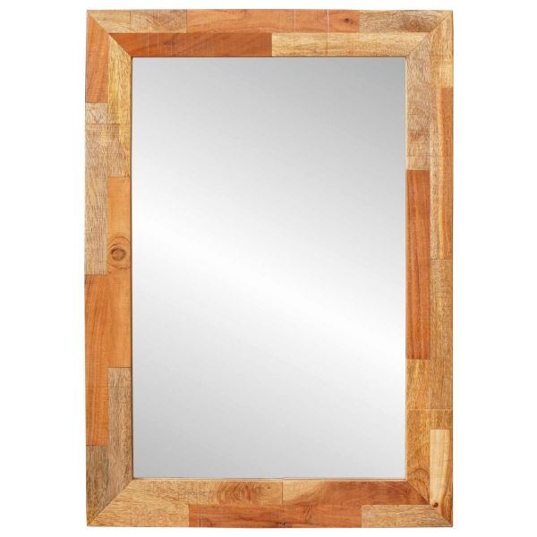 Огледало за баня Дъб 50 x 70 x 2,5 см Солидно мангово дърво