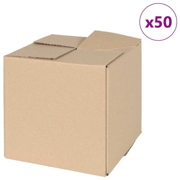Сгъваема кутия 50 бр. Естествен 20 x 20 x 20 см Картон