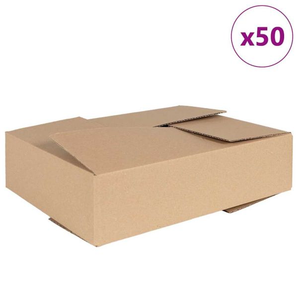 Сгъваема кутия 50 бр. Естествен 40 x 30 x 10 см Картон