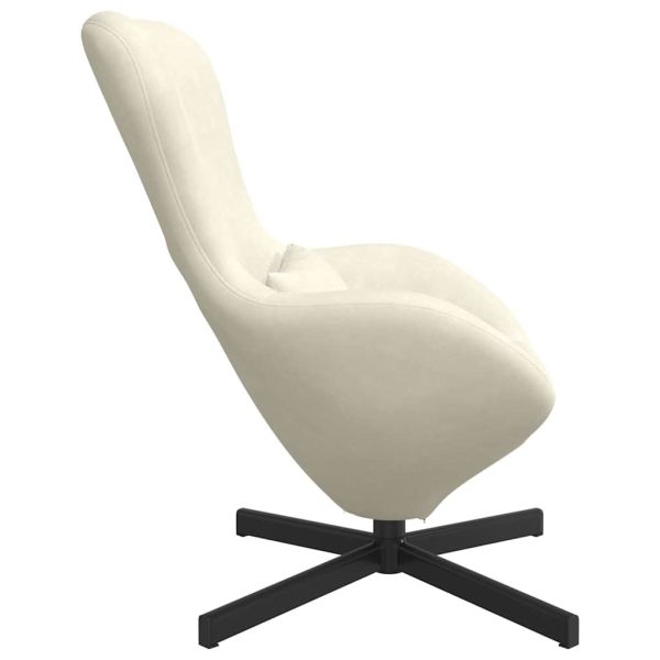 Стол яйце Крем 63 x 73 x 90 см Кадифе