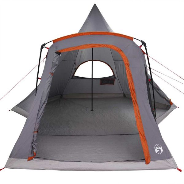 Тент тип Teepee за 5 души 5 души Сив и оранжев