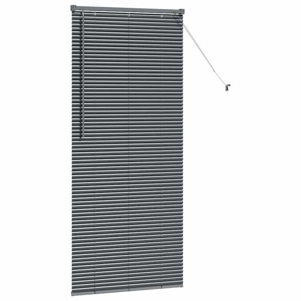 Вертикални щори Тъмносиво 175 x 80 см Алуминий