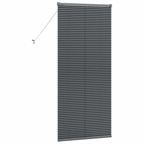Вертикални щори Тъмносиво 175 x 80 см Алуминий