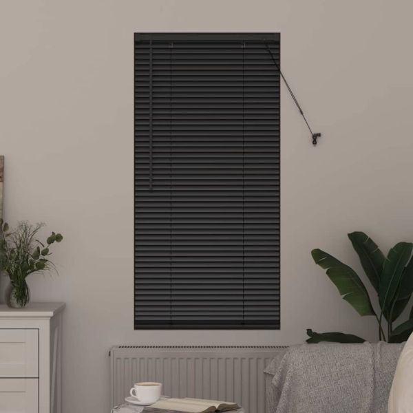 Вертикални щори Черно 60 x 2,5 x 130 см Алуминий