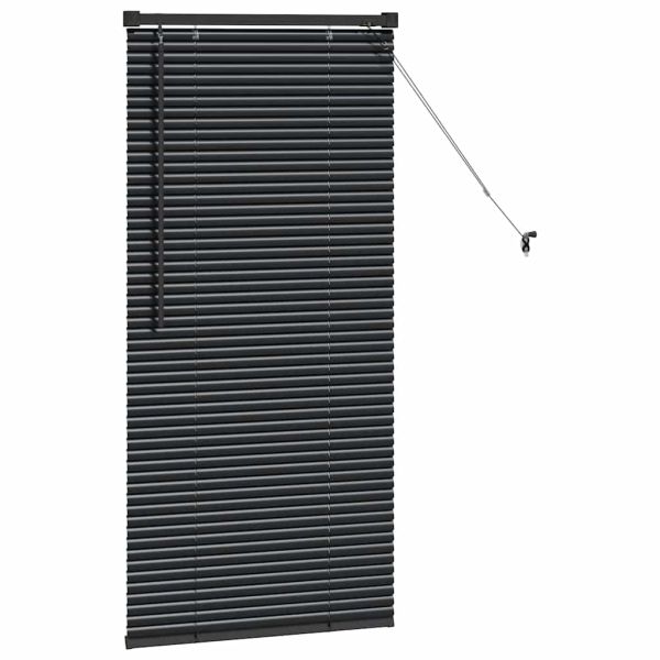 Вертикални щори Черно 60 x 2,5 x 130 см Алуминий