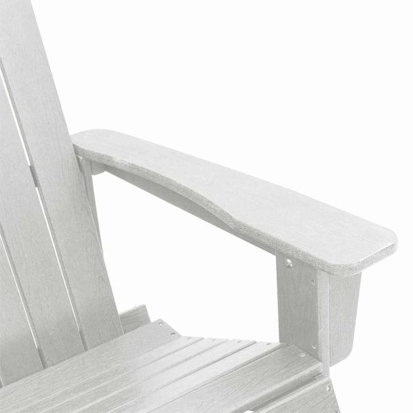 Люлеещ се стол Adirondack Бяло HDPE