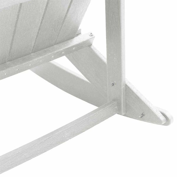 Люлеещ се стол Adirondack Бяло HDPE