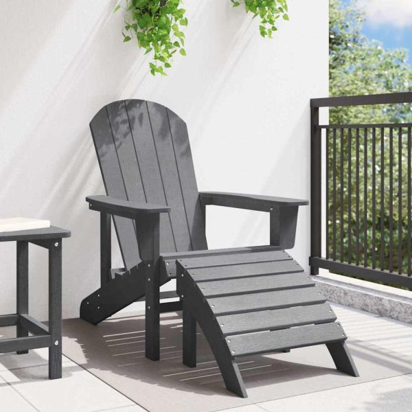 Стол Adirondack Светлосиво HDPE