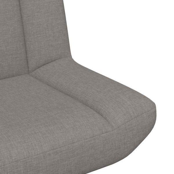 Въртящ се стол Таупе 63 x 75 x 76 см текстил