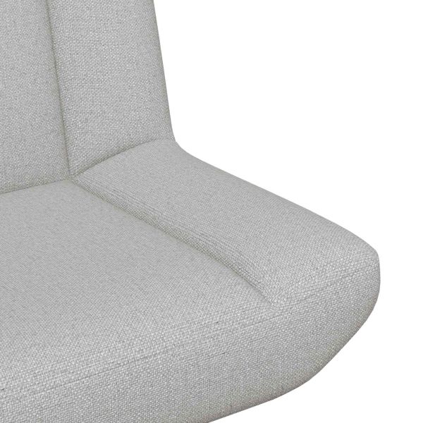 Въртящ се стол Облачно сиво 63 x 75 x 76 см текстил