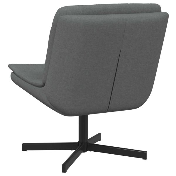 Въртящ се стол Тъмен сив 63 x 75 x 76 см текстил
