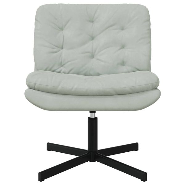 Къртящ релаксиращ стол Светлосиво 63 x 75 x 76 см Кадифе