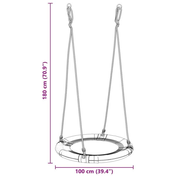 Гнездо за пързалка Синьо 100 x 100 x 180 см Пластмаса