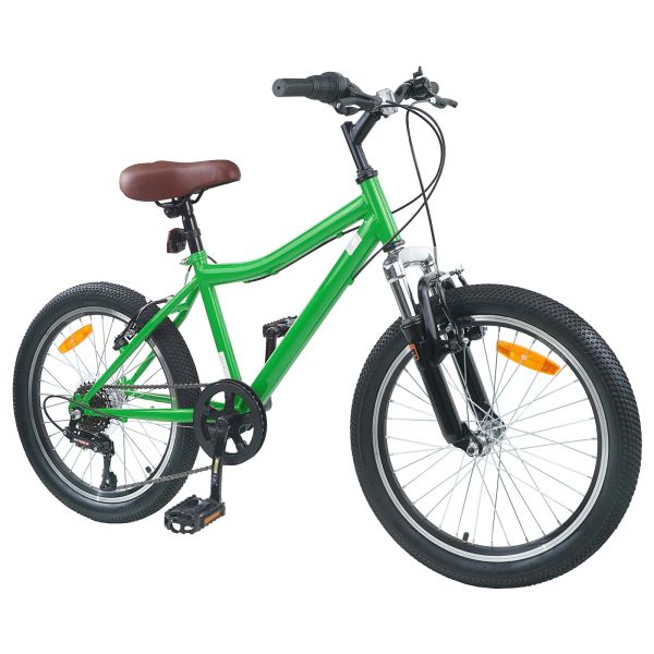 Детски Велосипед 20 инча 6-Speed за 6–11 години Зелен