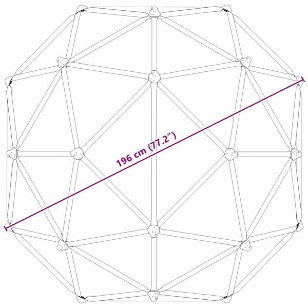 Дъга за катерене Синьо Стомана