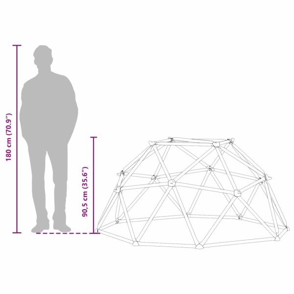Дъга за катерене Синьо Стомана