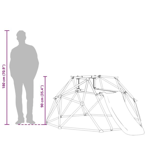 Дъга за катерене Синьо Стомана