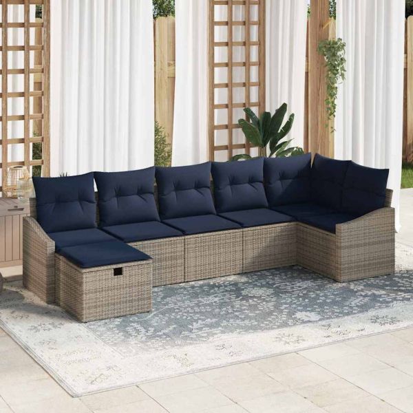 Комплект дивани с възглавница 4 pcs полиратан