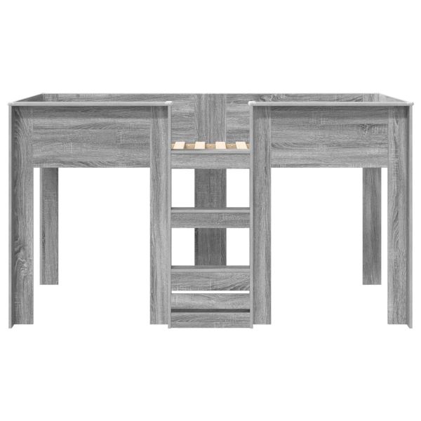 Двуетажно легло за деца Сив Сонома 75 x 190 cm