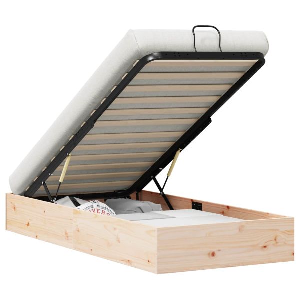 Отоман легло рамка с хранилище Естествен 100 x 200 cm
