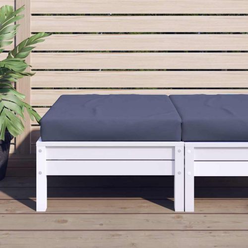 Палетна възглавница нейви синя 60x60x9,5 см Оксфорд плат