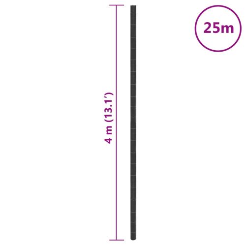 Мембрана против плевели, черна, 4x25 м, PP
