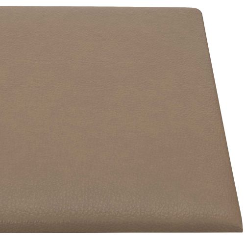 Стенно табло за легло 12 pcs Капучино 90 x 15 cm текстил