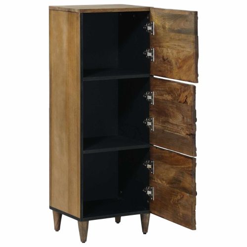 Висок шкаф Кафяво 40 x 33,5 x 110 см Солидно мангово дърво