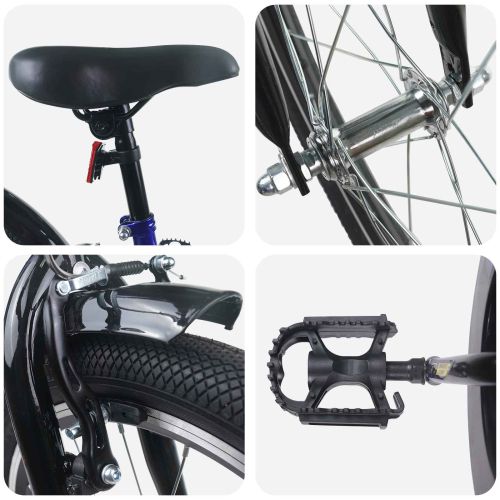 Детски Велосипед 18 инча за 5-7 години Синьо черно